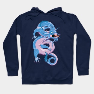 Blue Chinese Dragon Hoodie